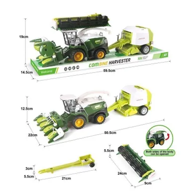 Toys, kombajn, pojazd rolniczy z belarką do słomy