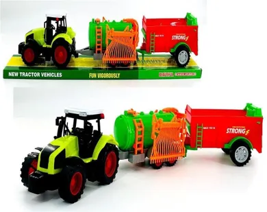 Toys, traktor z przyczepą, pojazd rolniczy