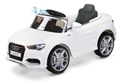 Toyz, Audi A3, pojazd na akumulator, white