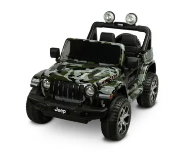 Toyz, Jeep Rubicon, pojazd terenowy na akumulator, moro