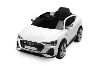 Toyz, samochód, Audi E-tron Sportback, pojazd na akumulator, biały