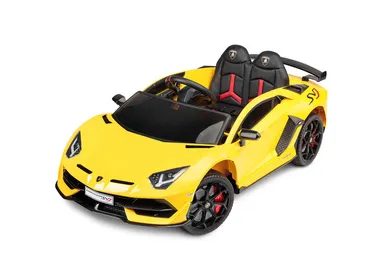 Toyz, samochód, Lamborghini, pojazd na akumulator, żółty