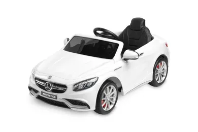 Toyz, samochód, Mercedes-Benz AMG S63, pojazd na akumulator, white