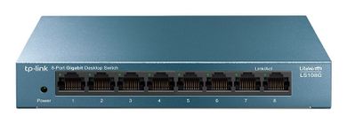 TP-Link, switch, TL-LS108G (8x 10/100/1000Mbps)