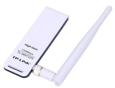 TP-Link, TL-WN722N, adapter WiFi USB, N150, 2,4GHz, 4dBi