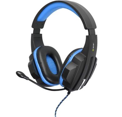 Tracer, słuchawki nauszne gamingowe z mikrofonem Expert, niebieskie