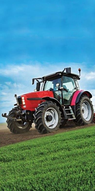 Traktor, ręcznik, 70-140 cm