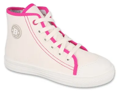 Trampki dziewczęce, białe, Befado