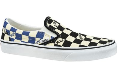 Trampki męskie, biało-czarne, Vans Classic Slip-On Big Check