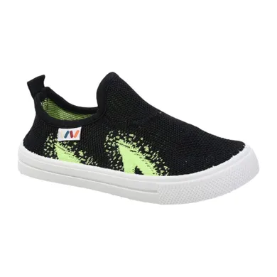 Trampki slip on chłopięce z wełną, czarne, Weestep