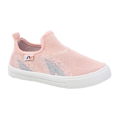 Trampki slip on dziewczęce z wełną, różowe, Weestep