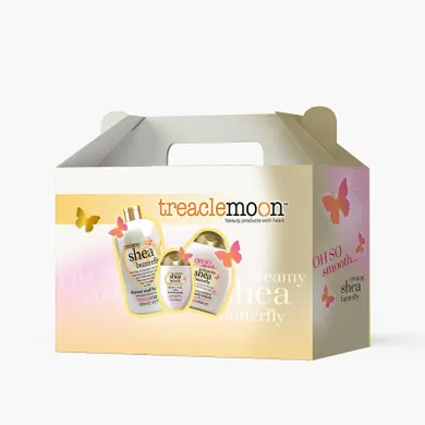 Treaclemoon, Butter Shea, zestaw: żel, 500 ml + balsam, 250 ml + krem do rąk, 75 ml