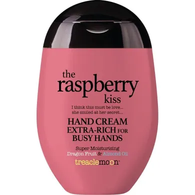 Treaclemoon, The Raspberry Kiss, bogaty super nawilżający krem do rąk, dragon fruit & almond oil, 75 ml