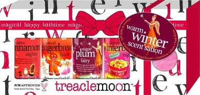 Treaclemoon, Warm Winter Scentsation, żel pod prysznic, 4 szt + kula do kąpieli, 1 szt.