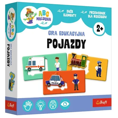 Trefl, ABC Malucha, gra edukacyjna, Pojazdy