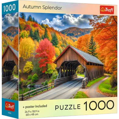 Trefl, Autumn Splendor, USA, puzzle, 1000 elementów