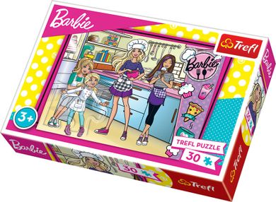 Trefl, Barbie, Wspólne gotowanie, puzzle, 30 elementów