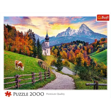 Trefl, Bawarskie Alpy jesienią, puzzle, 2000 elementów