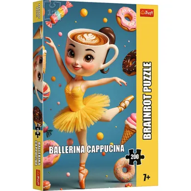 Trefl, BrainRots, Ballerina Cappuccina, puzzle, 200 elementów