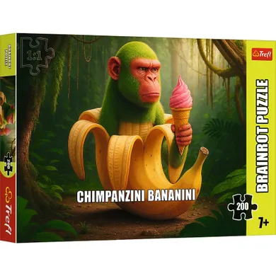 Trefl, BrainRots, Chimpanzini Bananini, puzzle, 200 elementów