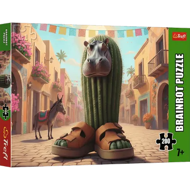 Trefl, BrainRots II, Cacto Hipopotamo, puzzle, 200 elementów