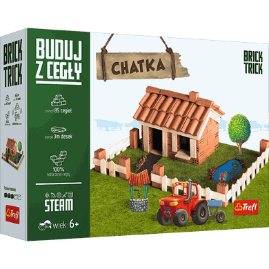 Trefl, Buduj z cegły, Chatka, zestaw kreatywny