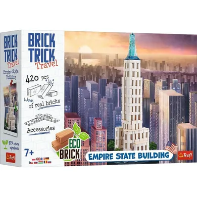 Trefl, Buduj z cegły, Empire State Building, zestaw kreatywny, 420 elementów