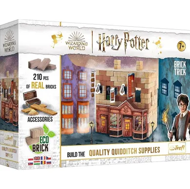 Trefl, Buduj z cegły, Harry Potter, Quality Quidditch Supplies, zestaw kreatywny, 210 elementów