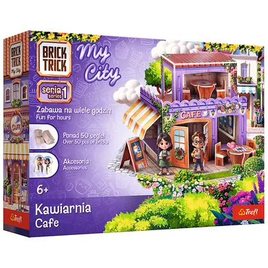 Trefl, Buduj z cegły, My City, Kawiarnia, zestaw kreatywny, 50 elementów