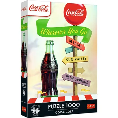 Trefl, Coca-Cola: Gdziekolwiek zmierzasz, puzzle, 1000 elementów