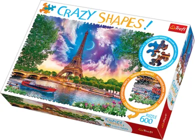Trefl, Crazy Shapes, Niebo nad Paryżem, puzzle, 600 elementów