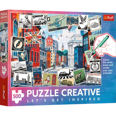 Trefl, Creative, Pozdrowienia z Londynu, puzzle, 500 elementów