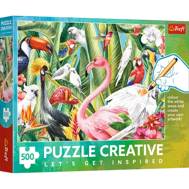 Trefl, Creative, Rajskie ptaki, puzzle, 500 elementów