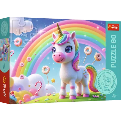 Trefl, Cukierkowy świat, puzzle, 60 elementów