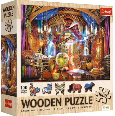 Trefl, Czarodziejska komnata, Puzzle drewniane, 1000 elementów