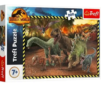 Trefl, Dinozaury z parku jurajskiego, puzzle, 200 elementów