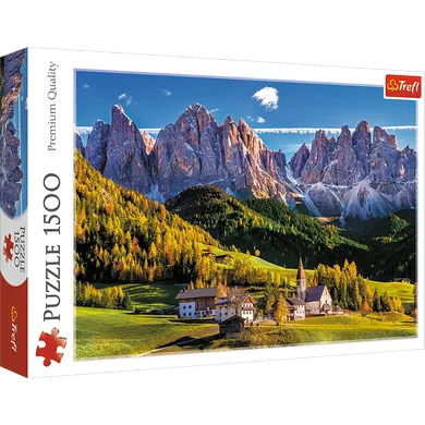 Trefl, Dolina Val di Funes, Dolomity, Włochy, puzzle, 1500 elementów