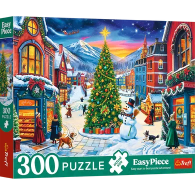 Trefl, EasyPiece, Świąteczne miasteczko, puzzle, 300 elementów