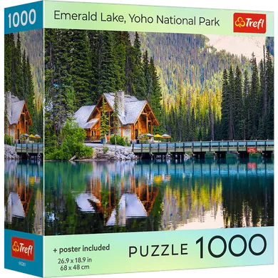 Trefl, Emerald Lake Yoho National Park, USA, puzzle, 1000 elementów