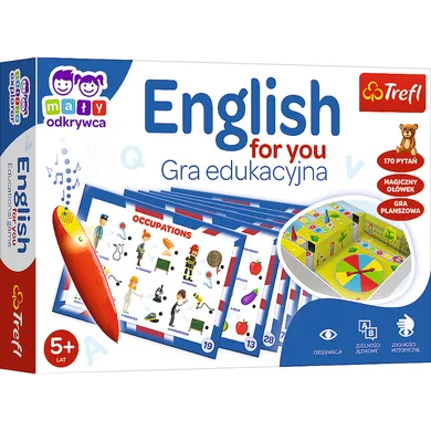 Trefl, English for you, Magiczny ołówek, gra edukacyjna