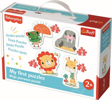 Trefl, Fisher-Price, Moje pierwsze puzzle, 4 układanki