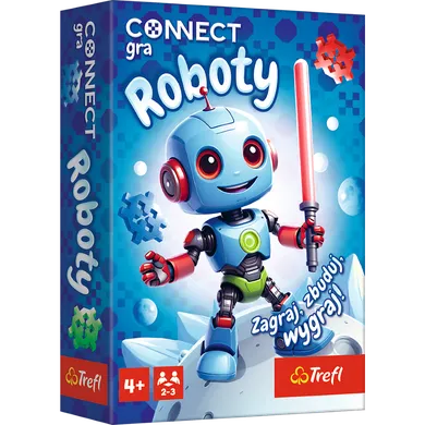 Trefl, Gra Connect, gra zręcznościowa, klocki roboty