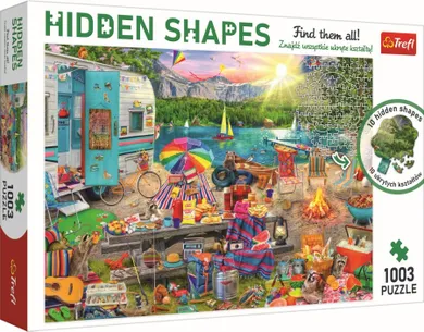 Trefl, Hidden Shapes, Wycieczka kamperem, puzzle, 1003 elementy