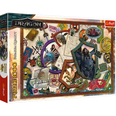Trefl, Jak wytresować smoka, Bohaterowie, puzzle, 1000 elementów