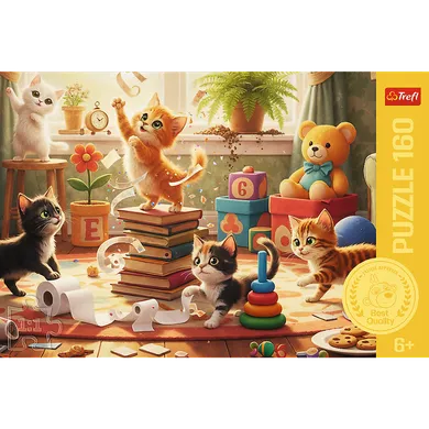 Trefl, Kocie psoty, puzzle, 160 elementów