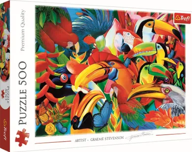 Trefl, Kolorowe ptaki, puzzle, 500 elementów