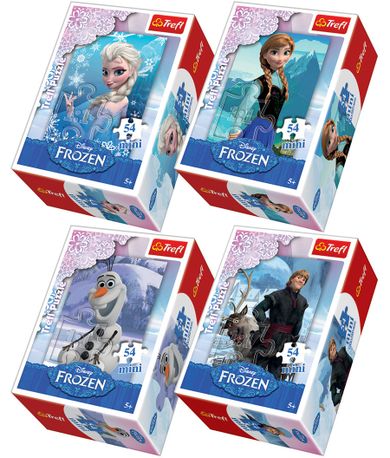 Trefl, Kraina Lodu, puzzle mini, 54 elementy