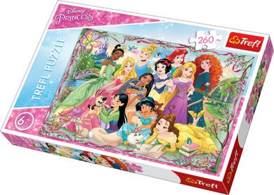 Trefl, Księżniczki Disneya, Spotkanie księżniczek, puzzle, 260 elementów