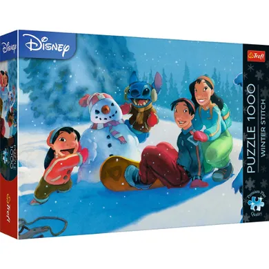 Trefl, Lilo i Stitch, Zimowy Stich, puzzle, 1000 elementów