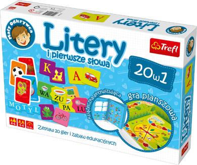 Trefl, Mały Odkrywca, Litery i pierwsze słowa, gra edukacyjna